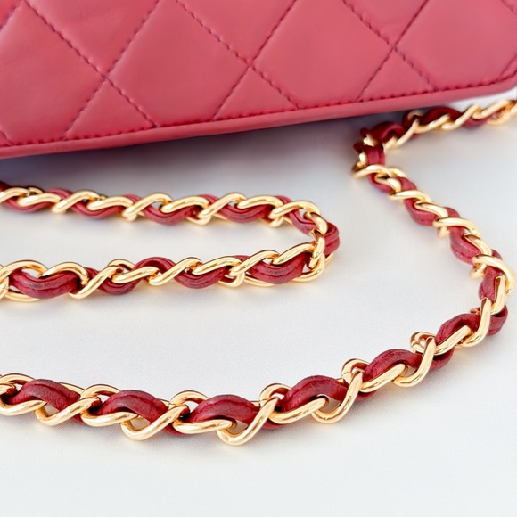 Vintage Chanel Burgundy Quilted Flap Tassel Bag - Picture 2 of 16